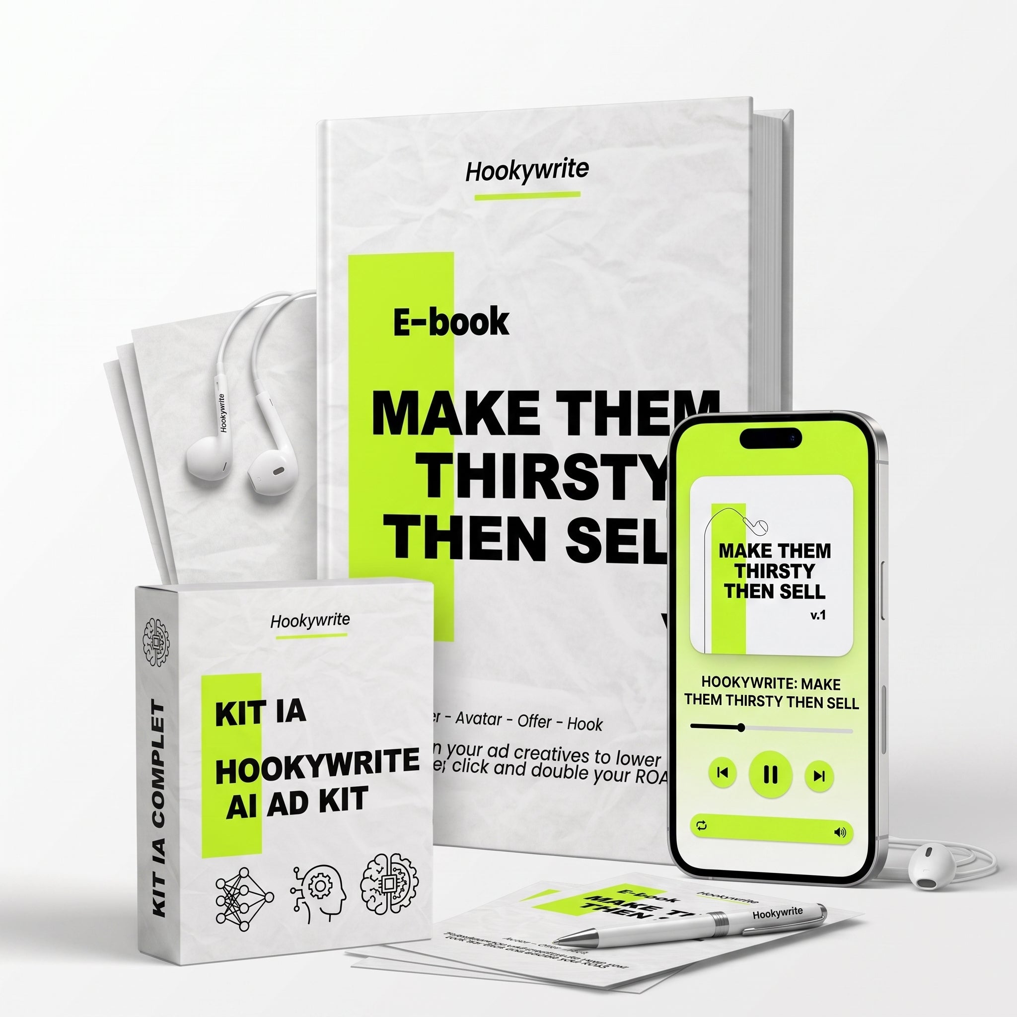 Make Them Thirsty, Then Sell — full pack, ebook, AI kit, audiobook